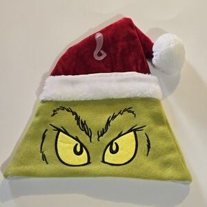 The Grinch Fuzzy Santa Hat